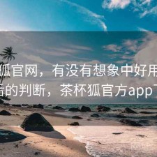 茶杯狐官网，有没有想象中好用｜实测后的判断，茶杯狐官方app下载
