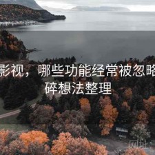 红桃影视，哪些功能经常被忽略｜零碎想法整理