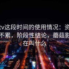 蘑菇tv这段时间的使用情况：资源查找累不累，阶段性结论，蘑菇影视现在叫什么