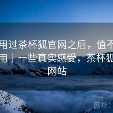 实际用过茶杯狐官网之后，值不值得继续用｜一些真实感受，茶杯狐官方网站