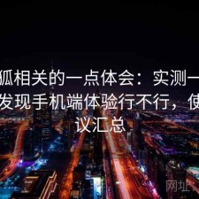 茶杯狐相关的一点体会：实测一段时间后发现手机端体验行不行，使用建议汇总