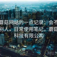 关于蘑菇网站的一点记录：会不会推荐给别人，日常使用笔记，蘑菇网络科技有限公司