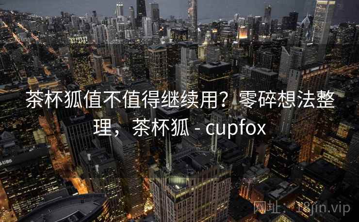茶杯狐值不值得继续用？零碎想法整理，茶杯狐 - cupfox  第2张